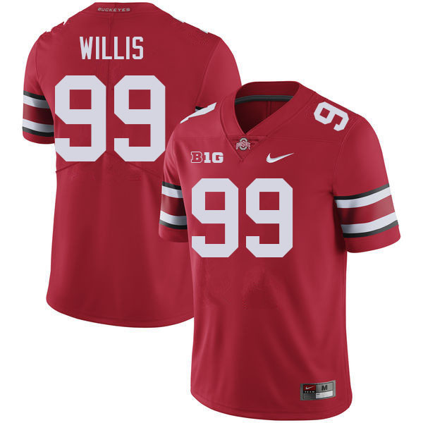 Bill Willis Ohio State Buckeyes Jersey College Football Uniforms-Red